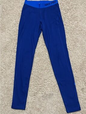 Nike Pro Royal Blue Full Length Leggings. DriFit. Excellent condition. Small.